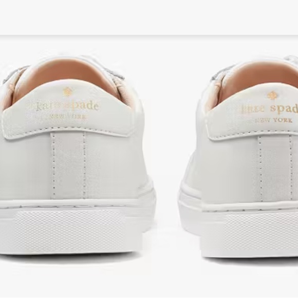 Kate Spade White Leather Sneakers Size 8.5. NWOT. - Picture 16 of 16